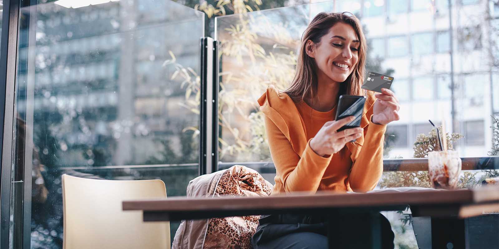 Customers using banking services in the city